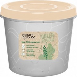 Емкость для продуктов с завинчивающейся крышкой Green Republic 0,7л лен