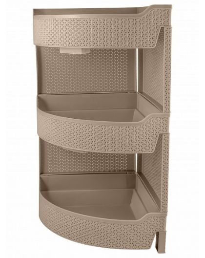 Этажерка Wenge угловая 3-секционная 325х325х615мм