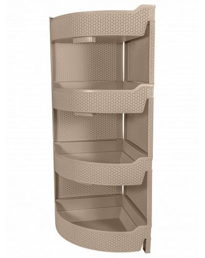 Этажерка Wenge угловая 4-секционная 325х325х865мм