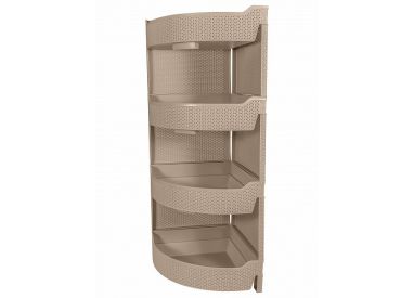 Этажерка Wenge угловая 4-секционная 325х325х865мм