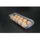 Контейнер для яиц для холодильника с крышкой прозрачный  300x100x7,5мм