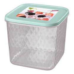 Контейнер для замораживания и хранения продуктов с декором Кристалл 1,8л