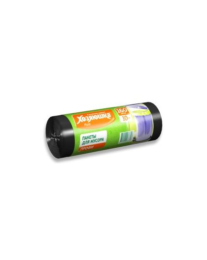Пакеты для мусора ХОЗЯЮШКА Мила ПРОФИ 160л 10шт короткий рулон