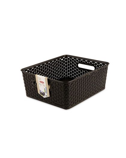Корзинка прямоугольная 13л MY STYLE M 355*296*133мм Темно-коричневый