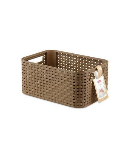 Корзинка прямоугольная 6л NATURAL STYLE S 285*194*130мм Коричневый