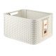 Корзинка прямоугольная 30л NATURAL STYLE L 436*326*230мм Кремовый
