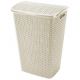Корзина для белья 55л MY STYLE 430*330*600мм Кремовый
