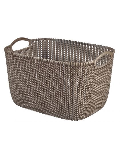 Корзинка 19л KNIT L 400*300*230мм Темно-коричневый