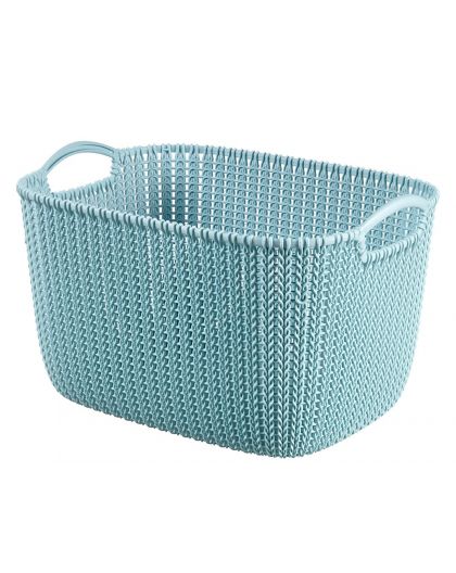 Корзинка 19л KNIT L 400*300*230мм Синий