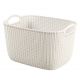 Корзинка 19л KNIT L 400*300*230мм Белый