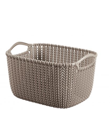 Корзинка прямоугольная 8л KNIT S 300*220*170мм Темно-коричневый