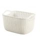 Корзинка прямоугольная 8л KNIT S 300*220*170мм Белый