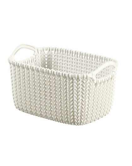 Корзинка 3л XS KNIT 250*175*140мм Белый