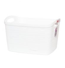 Корзинка 21л RIBBON L 380*290*240мм Белый