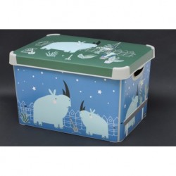 Коробка декоративная STOCKHOLM L Rhino 22л 395*295*235мм Носороги