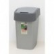 Контейнер для мусора 25л FLIP BIN 260*340*470мм Серебристый-графитовый