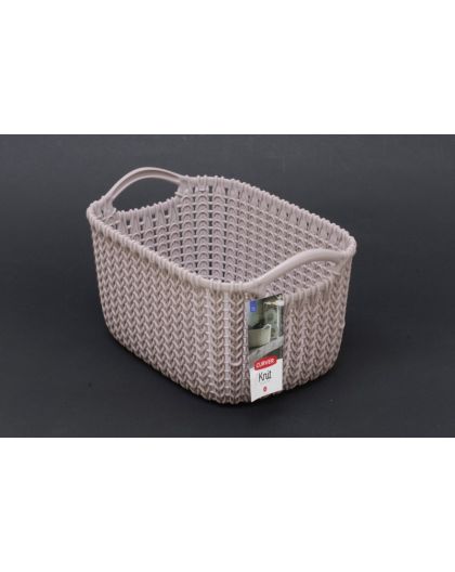 Корзинка 3л XS KNIT 250*175*140мм Фиолетовая пастель