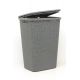 Корзина для белья 58л JUTE 430*340*600мм Тёмно-серый