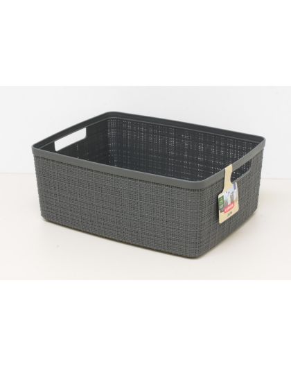 Корзинка M 12л JUTE 360*280*150мм Тёмно-серый