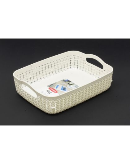 Лоток A5 2,6л KNIT 260*200*70мм Белый