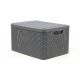 Корзинка прямоугольная с крышкой 30л NATURAL STYLE L 445*330*248мм Темно-серый