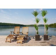 Горшок ЮККА ДЖУТО с вкладкой 300*300*310, Мокко