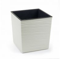 Горшок ЮККА ДЖУТО с вкладкой 190*190*195, Белый