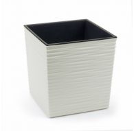 Горшок ЮККА ДЖУТО с вкладкой 300*300*310, Белый