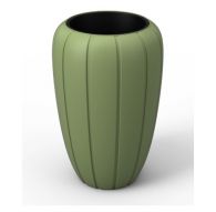 Кашпо GAJA средняя 40, h60 см оливковый (oliwkowy) с вкладышем