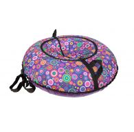 Тюбинг ПОКАТУШКИ на молнии D-0,85 м (верх-ткань ПВХ с рис.650 гр/кв.м, низ-ТЕНТ с ПВХ 750 гр/кв.м) ДО 75 кг