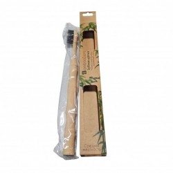 Зубная щетка д/взрослых BambooDent бамбук,фигурная ручка /Арт-B18/051164/CHPM (упак.100шт)