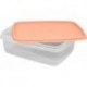 Емкость для хранения пищевых продуктов PATTERN FLEX прямоугольная  1,3л персиковая карамель