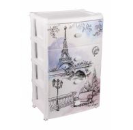 Комод широкий Весна в Париже 4-х секционный (уп.1)