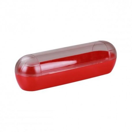 Контейнер для колбасных изделий(250х70х70)прозрачно-красный