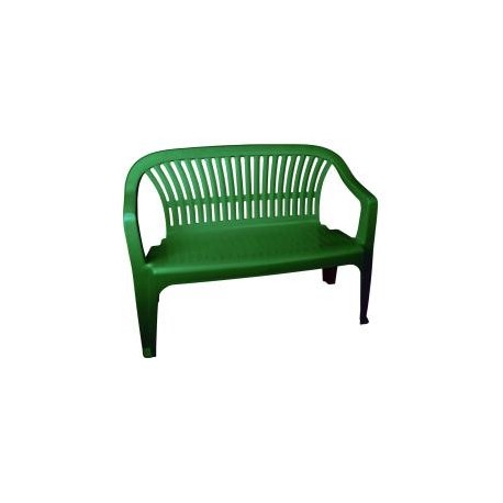 Скамейка со спинкой Престиж (115х60х81) зеленый (максимальная нагрузка - до 212 кг)
