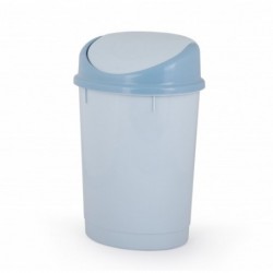 Контейнер для мусора 12л (овальное) голубой