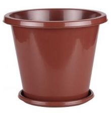 Горшок цветочный 10л (с поддоном) (уп.18)