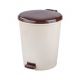 Контейнер для мусора 12л (с педалью)(мокко-беж.)