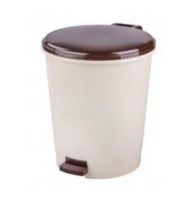 Контейнер для мусора 12л (с педалью)(мокко-беж.)