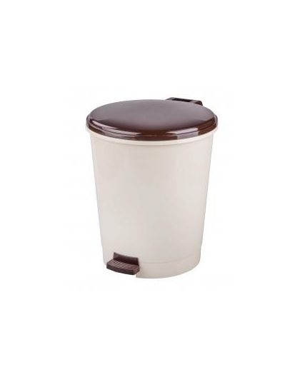 Контейнер для мусора 12л (с педалью)(мокко-беж.)