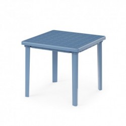 Стол квадратный (800х800х740)(синий)(уп.1)