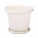 Горшок цветочный 3л (с поддоном) белый