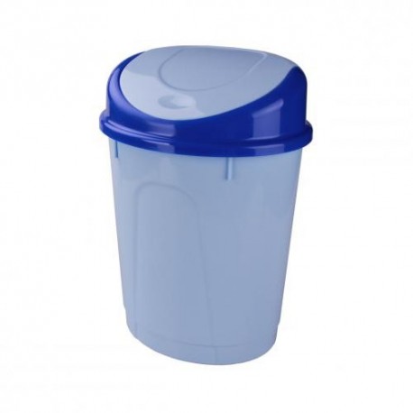 Контейнер для мусора 8л (овальный) голубой