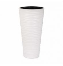 Кашпо Оазис со вставкой 10/43л. бежевый 348х348х685мм