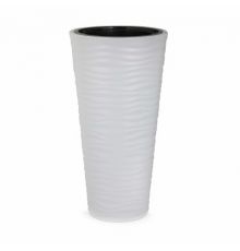 Кашпо Оазис со вставкой 10/43л. серый 348х348х685мм