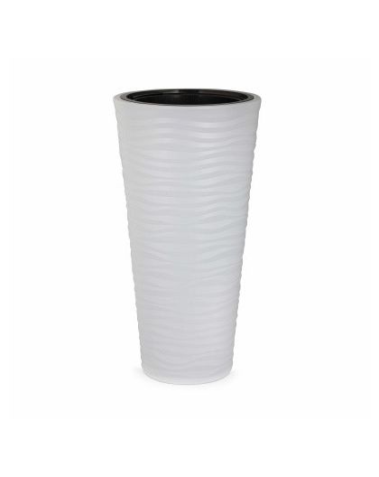 Кашпо Оазис со вставкой 10/43л. серый 348х348х685мм