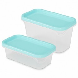 Набор контейнеров для заморозки 1л+1,7л голубой