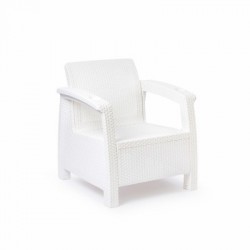 Кресло Ротанг-плюс без подушек 730х700х790 мм (белый)