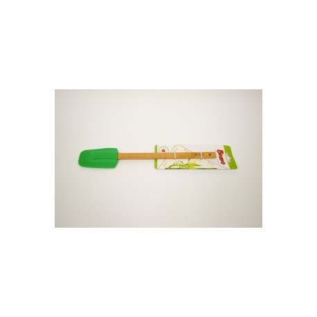 Лопатка силиконовая с бамбуковой ручкой, 30*6 см