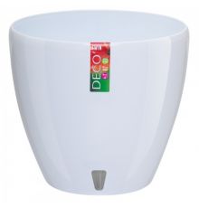 Горшок ДЕКО ТВИН 9 л. (с окошком для проверки уровня воды в дренаже, с пробкой, которая позволяет
